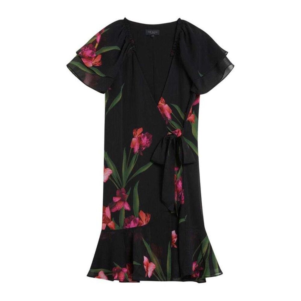 Ted Baker Womens/Ladies Angel Sleeve Mini Dress / Black